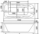 BellSan Акриловая ванна Эрика 150x75 с гидромассажем – фотография-8